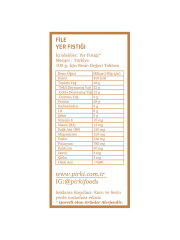 File Yer Fıstığı 250 g.