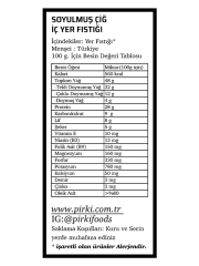 Soyulmuş Çiğ İç Yer Fıstığı 1000 g.